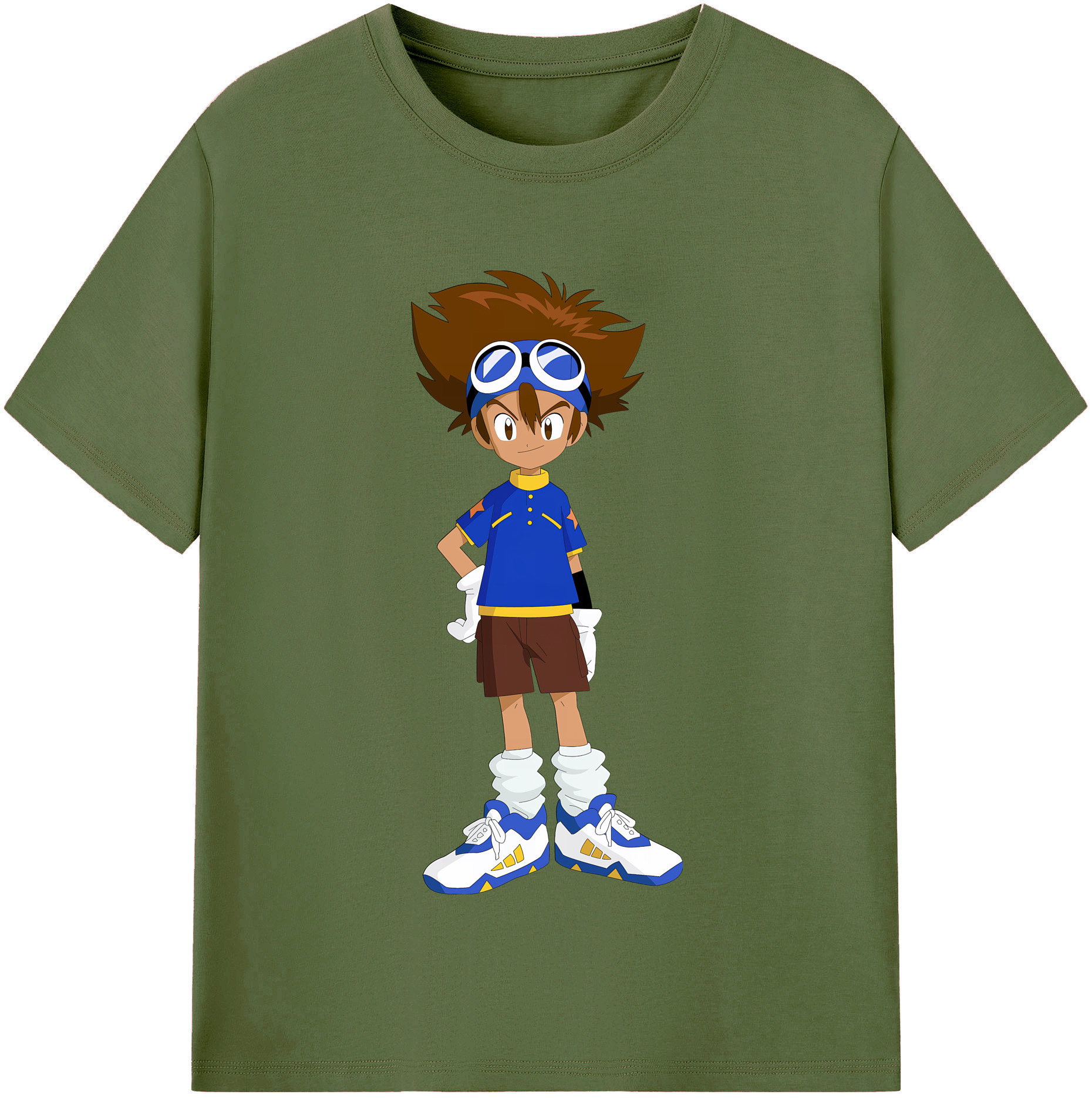 （画像用） Digimon デジタルモンスター/デジモン 綿100％半袖Tシャツ（フロントプリント）